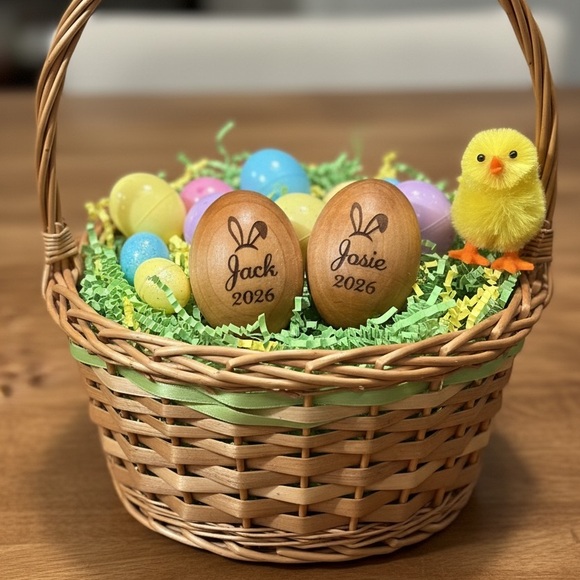 Personalized Wooden Eggs - Picture 4 of 16